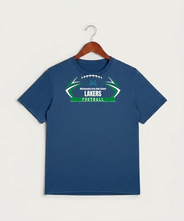 Minnewaska Area High School Football (Boys) - True Royal Heather Sport-Tek PosiCharge Competitor Tee. ST350