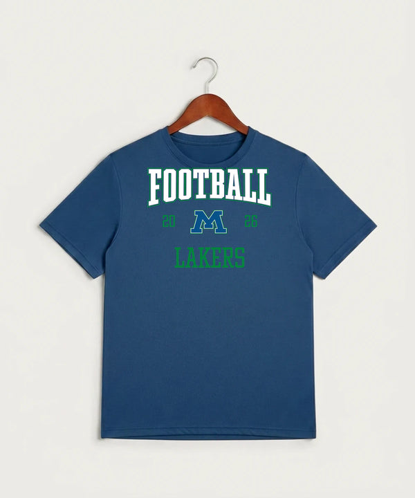 Minnewaska Area High School Football (Boys) - True Royal Heather Sport-Tek PosiCharge Competitor Tee. ST350