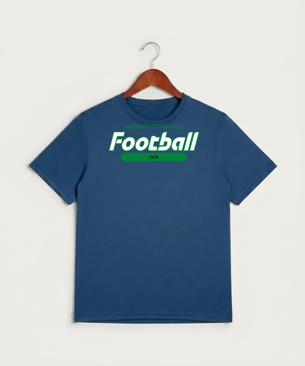 Minnewaska Area High School Football (Boys) - True Royal Heather Sport-Tek PosiCharge Competitor Tee. ST350