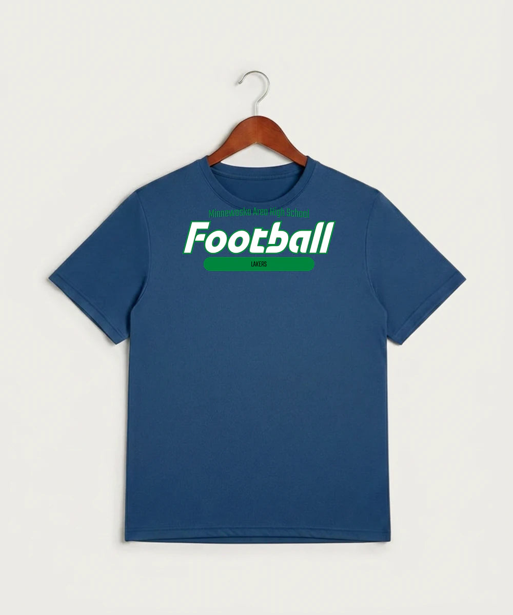 Minnewaska Area High School Football (Boys) - True Royal Heather Sport-Tek PosiCharge Competitor Tee. ST350