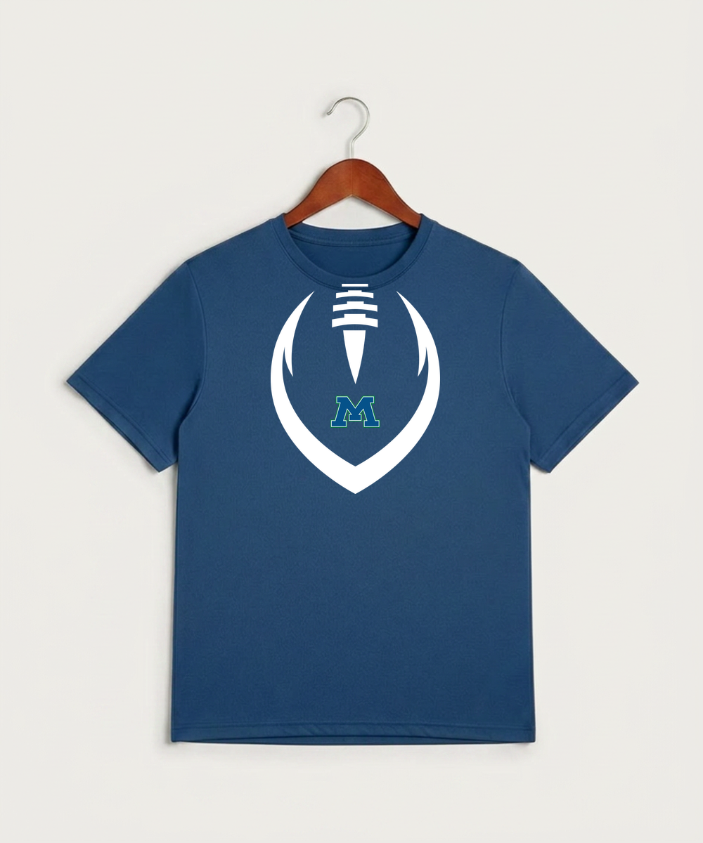 Minnewaska Area High School Football (Boys) - True Royal Heather Sport-Tek PosiCharge Competitor Tee. ST350