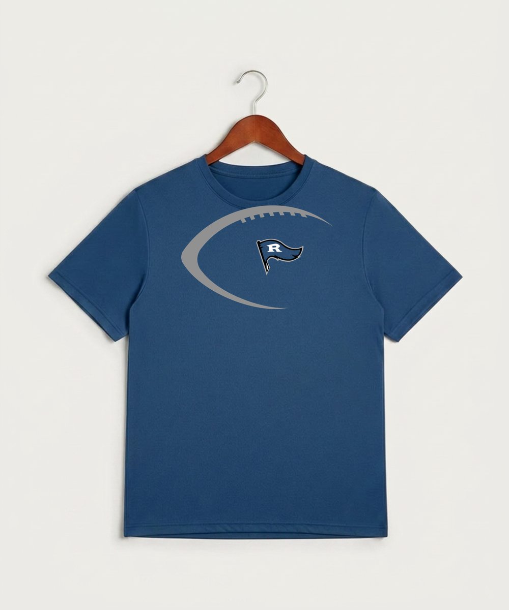 Red Lake County Central Football (Boys) - True Royal Heather Sport-Tek PosiCharge Competitor Tee. ST350