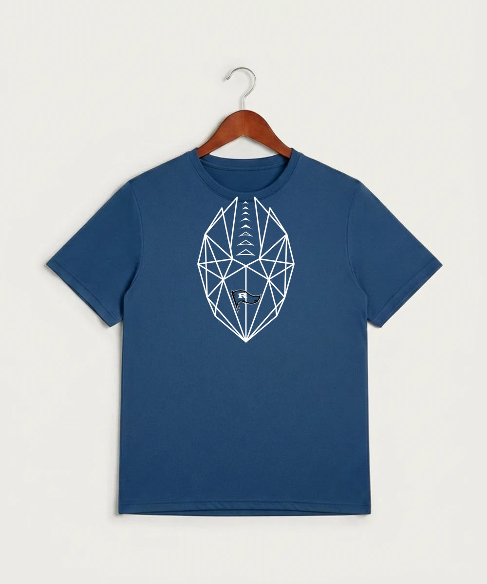 Red Lake County Central Football (Boys) - True Royal Heather Sport-Tek PosiCharge Competitor Tee. ST350
