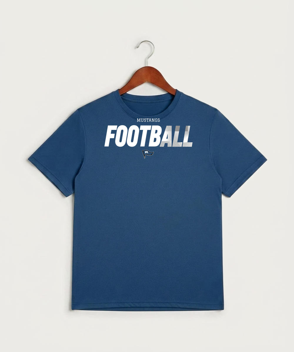 Red Lake County Central Football (Boys) - True Royal Heather Sport-Tek PosiCharge Competitor Tee. ST350