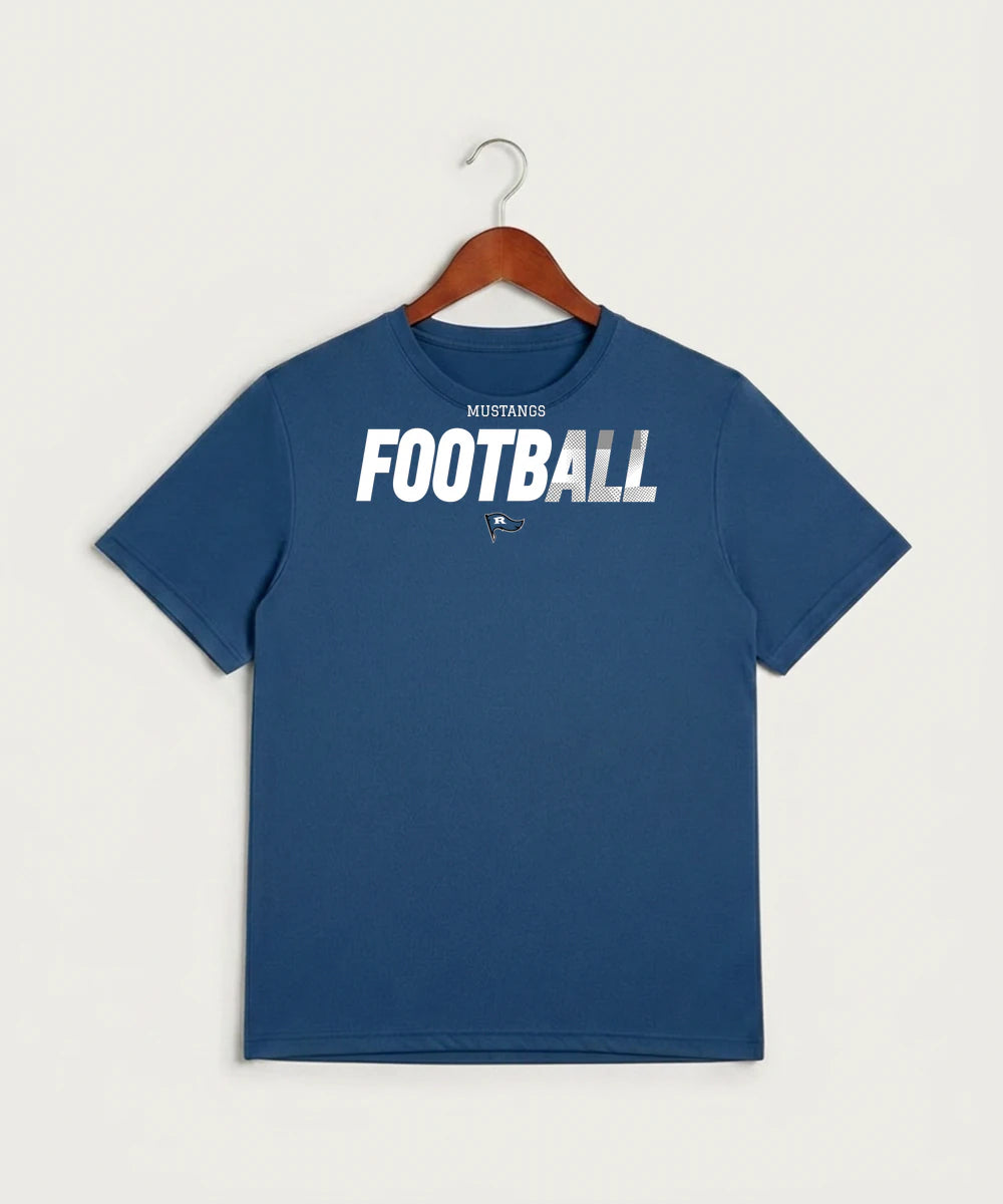 Red Lake County Central Football (Boys) - True Royal Heather Sport-Tek PosiCharge Competitor Tee. ST350