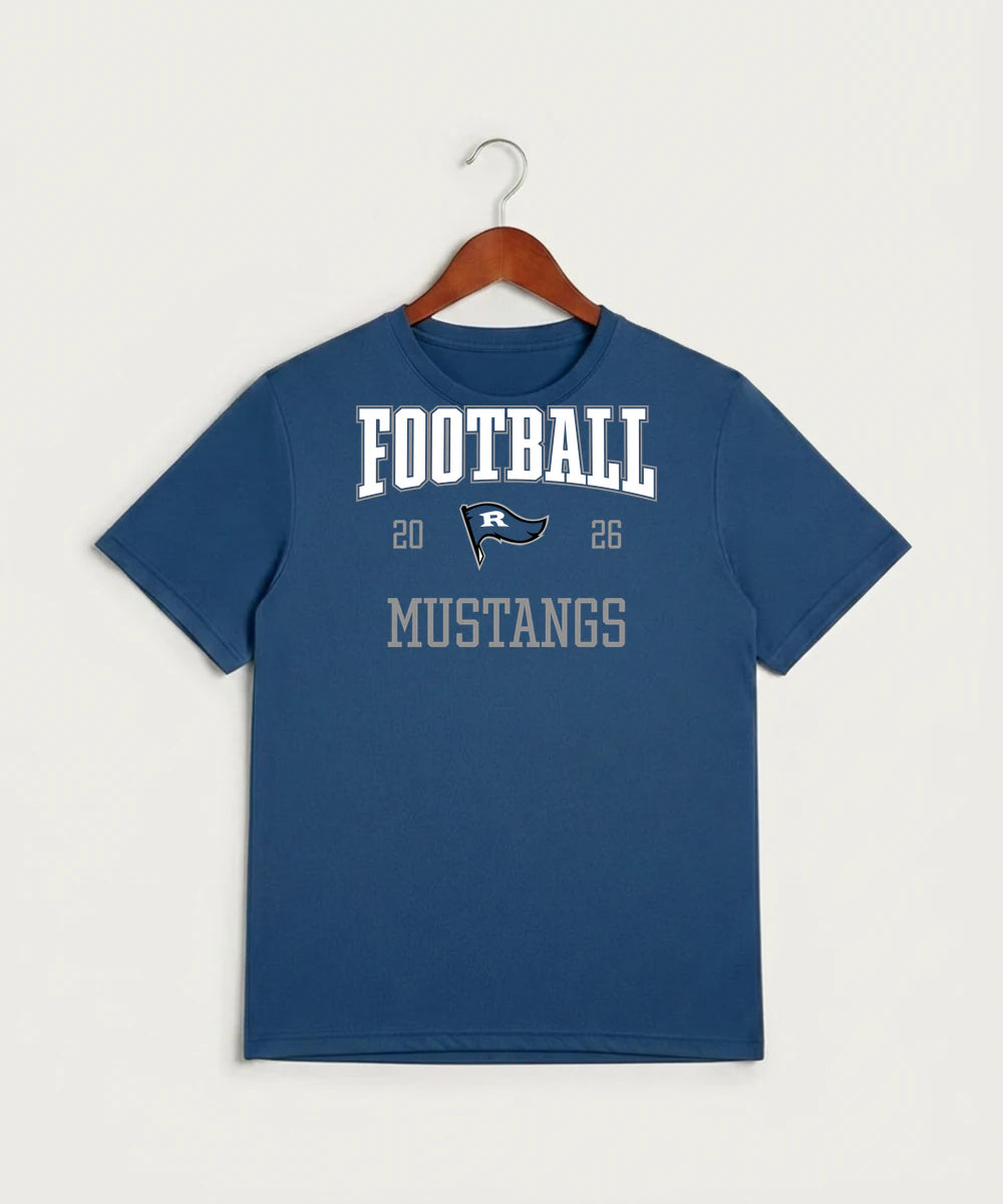 Red Lake County Central Football (Boys) - True Royal Heather Sport-Tek PosiCharge Competitor Tee. ST350
