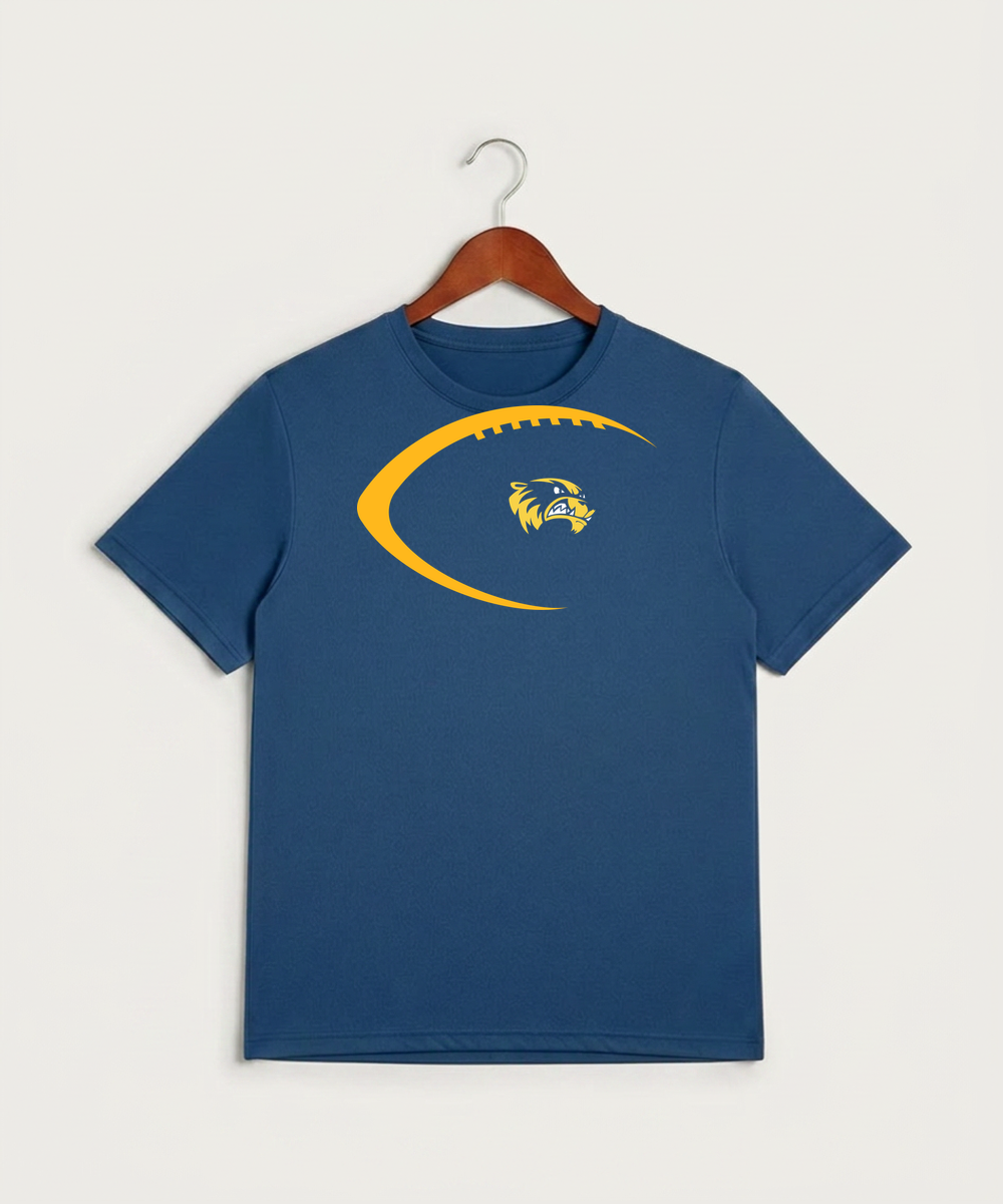 Wadena Deer Creek High School Football (Boys) - True Royal Heather Sport-Tek PosiCharge Competitor Tee. ST350