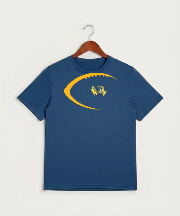 Wadena Deer Creek High School Football (Boys) - True Royal Heather Sport-Tek PosiCharge Competitor Tee. ST350