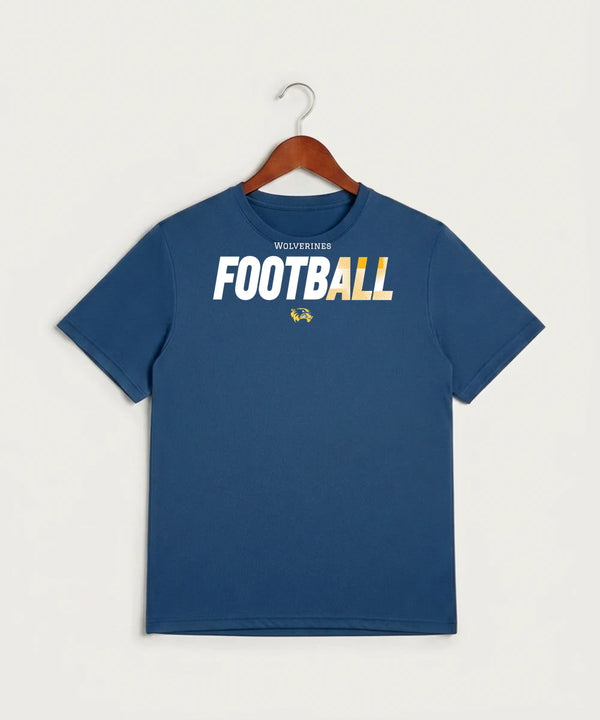 Wadena Deer Creek High School Football (Boys) - True Royal Heather Sport-Tek PosiCharge Competitor Tee. ST350