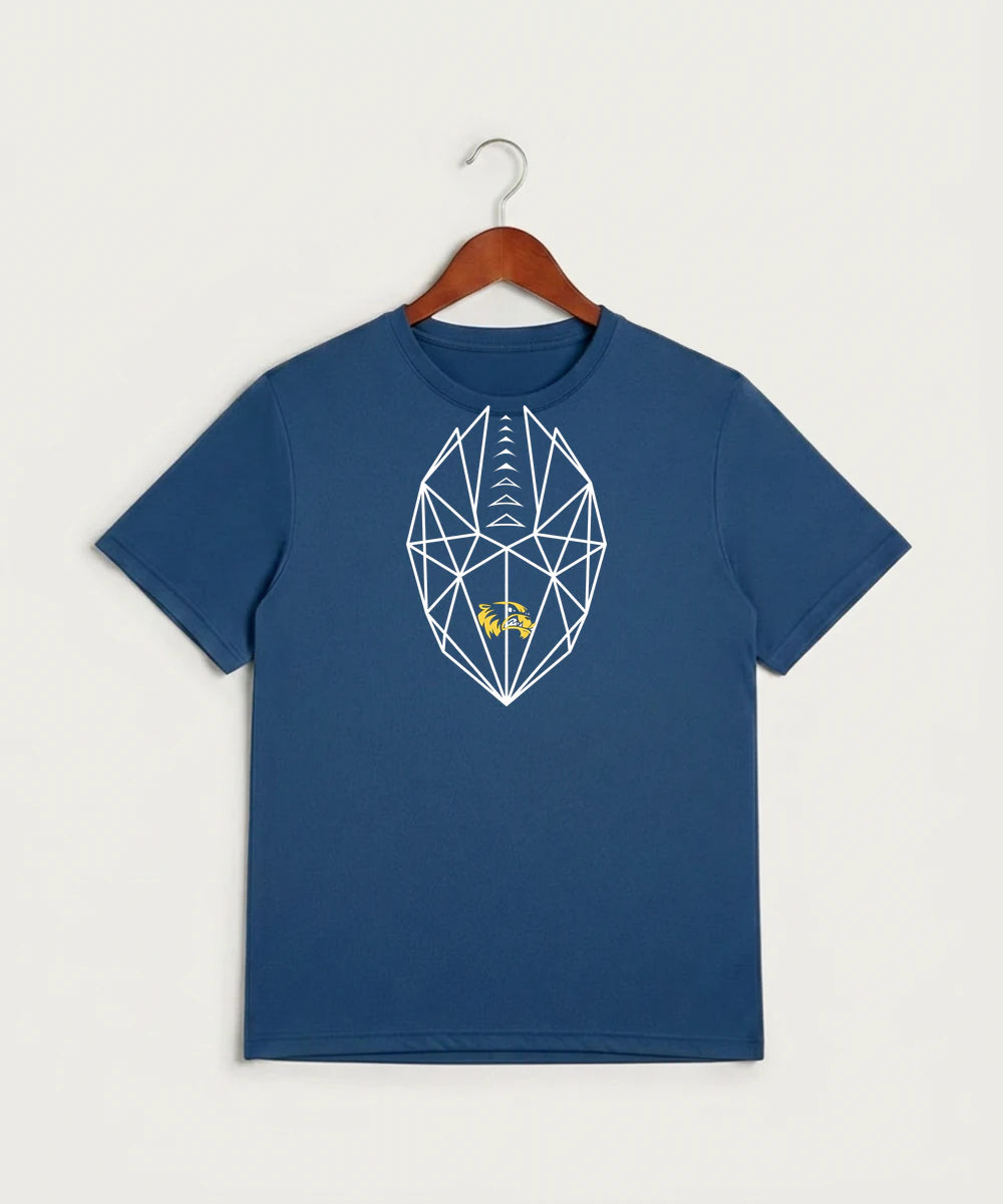 Wadena Deer Creek High School Football (Boys) - True Royal Heather Sport-Tek PosiCharge Competitor Tee. ST350