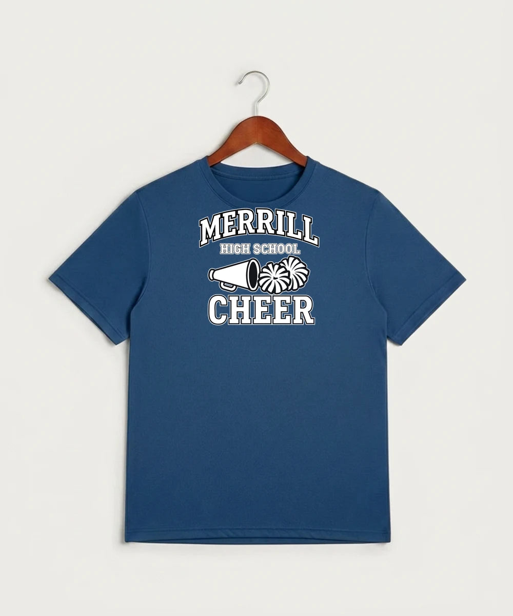 Merrill Dance and Cheer - True Royal Heather Sport-Tek PosiCharge Competitor Tee. ST350