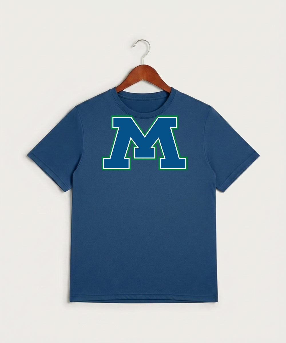 Minnewaska Area High School Football (Boys) - True Royal Heather Sport-Tek PosiCharge Competitor Tee. ST350