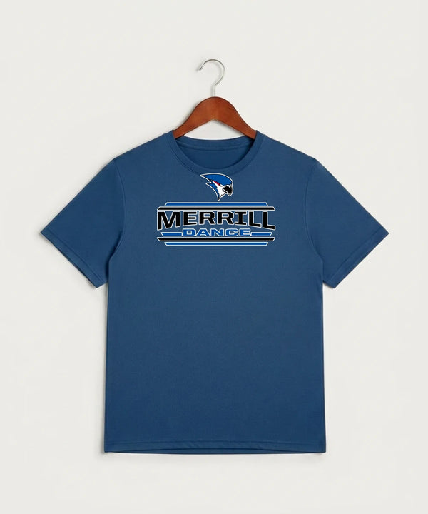 Merrill Dance and Cheer - True Royal Heather Sport-Tek PosiCharge Competitor Tee. ST350