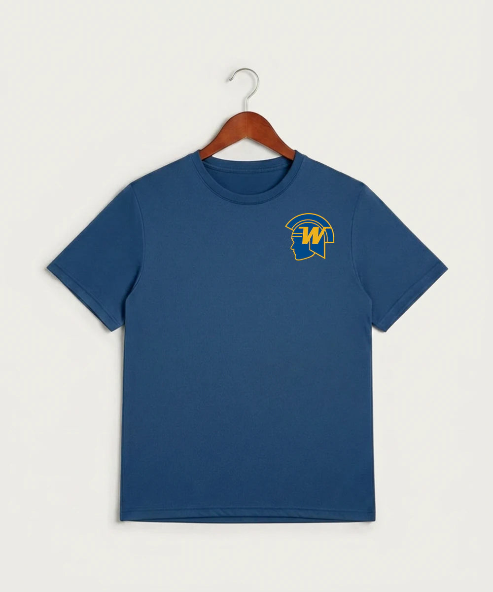Wayzata High School Football (Boys) - True Royal Heather Sport-Tek PosiCharge Competitor Tee. ST350