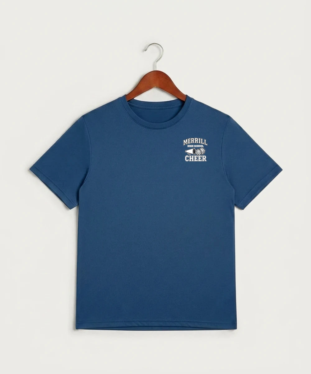 Merrill Dance and Cheer - True Royal Heather Sport-Tek PosiCharge Competitor Tee. ST350