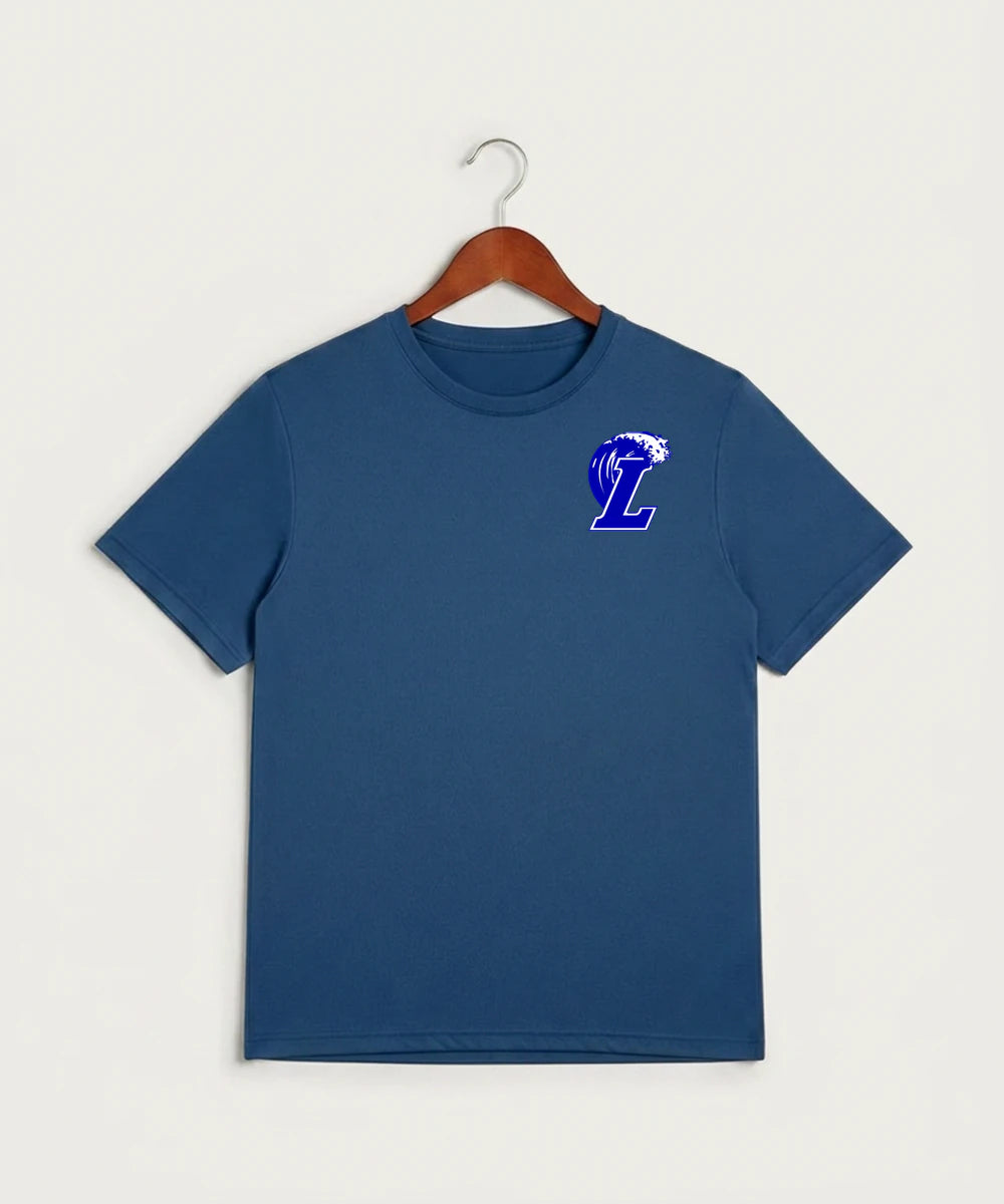 Lakeview High School Football (Boys) - True Royal Heather Sport-Tek PosiCharge Competitor Tee. ST350