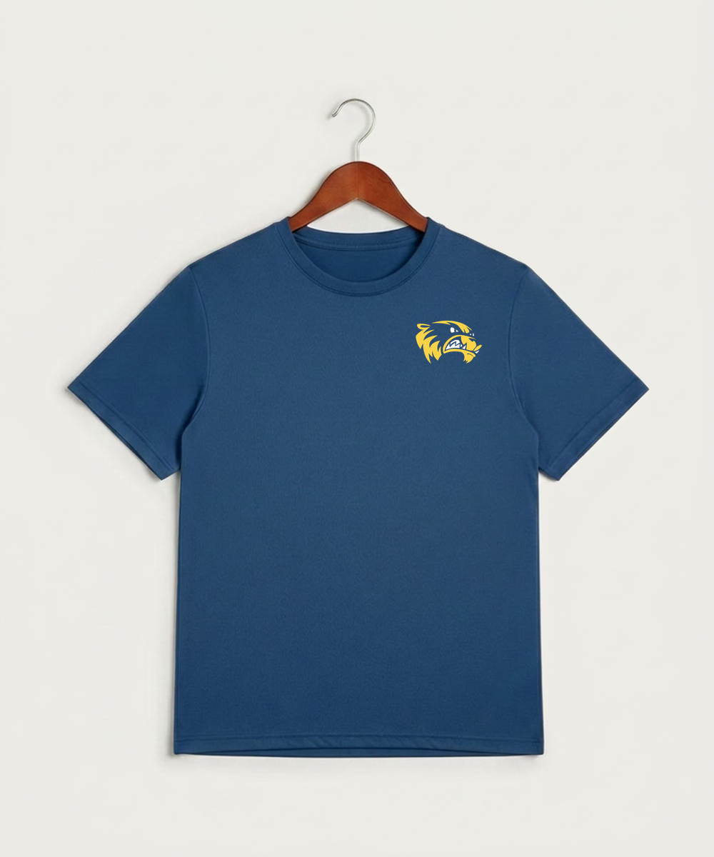 Wadena Deer Creek High School Football (Boys) - True Royal Heather Sport-Tek PosiCharge Competitor Tee. ST350