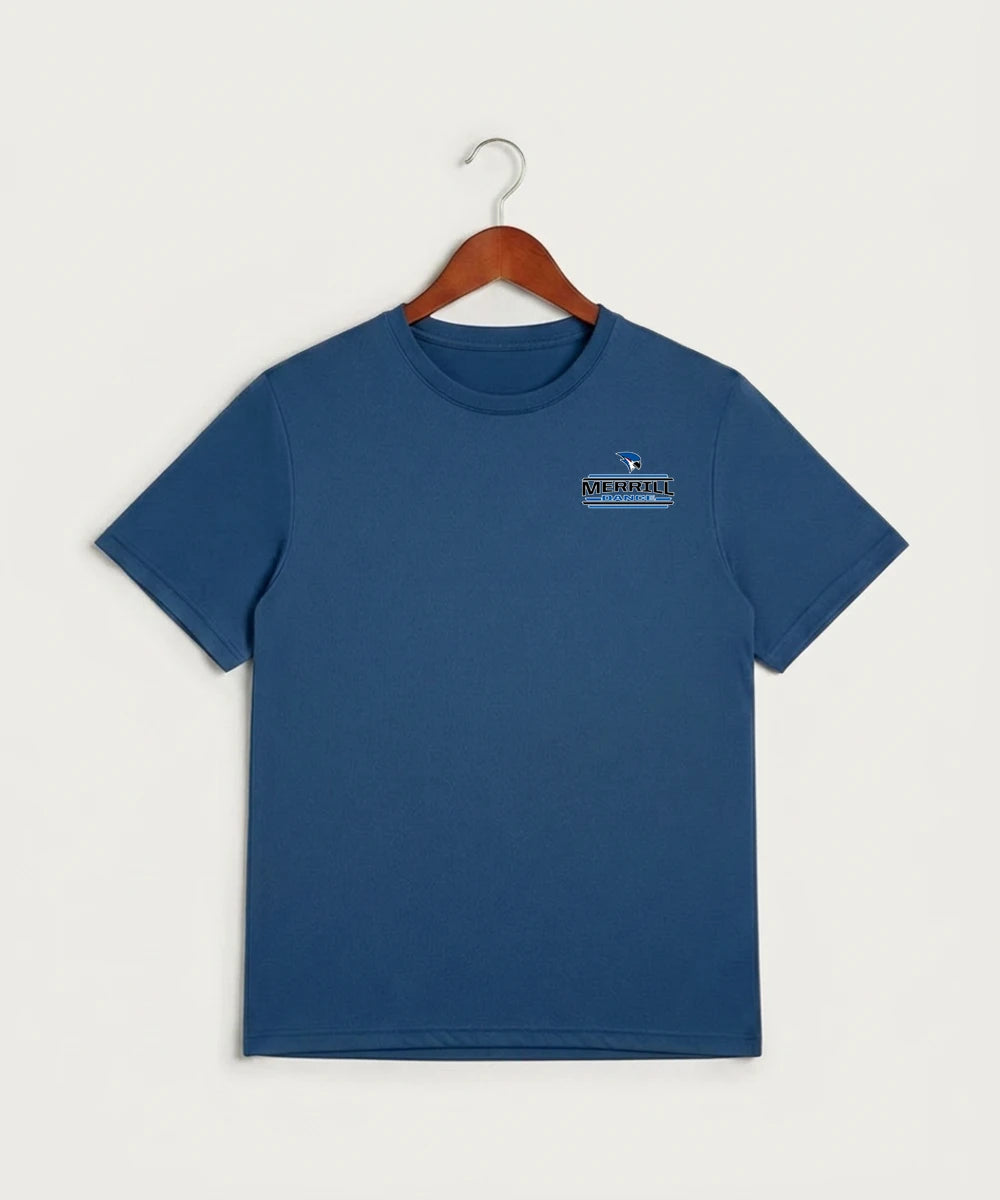 Merrill Dance and Cheer - True Royal Heather Sport-Tek PosiCharge Competitor Tee. ST350