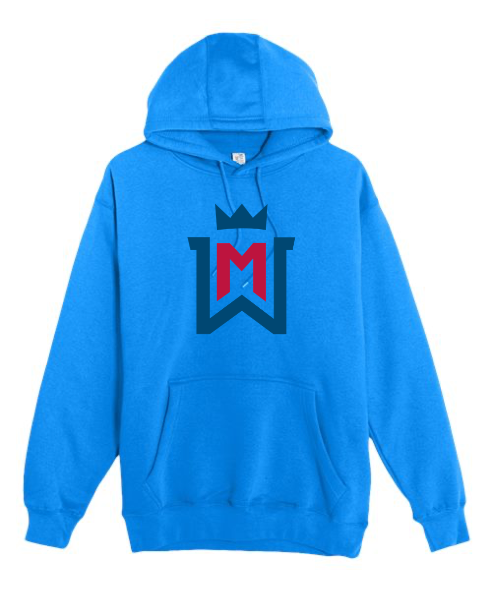 Watertown-Mayer Football - True Royal Hoodie Value - Full Front