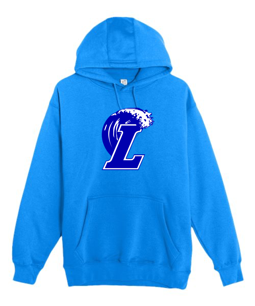 Lakeview Football - True Royal Hoodie Value - Full Front