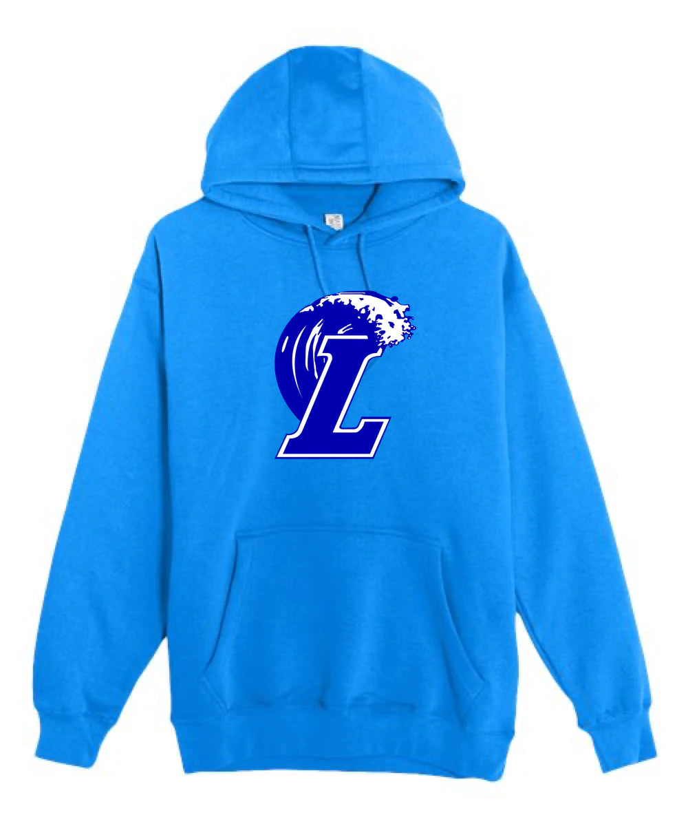 Lakeview Football - True Royal Hoodie Value - Full Front