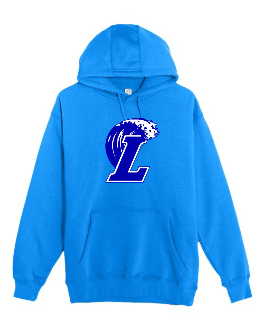 Lakeview Football - True Royal Hoodie Value - Full Front