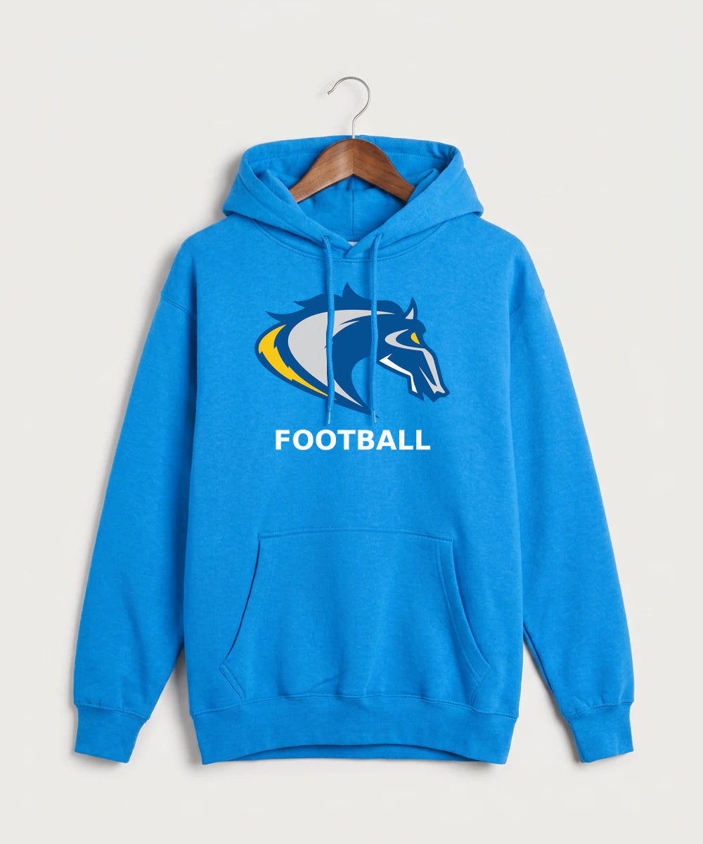 Riverside High School Football general - True Royal Hoodie Value - Full Front