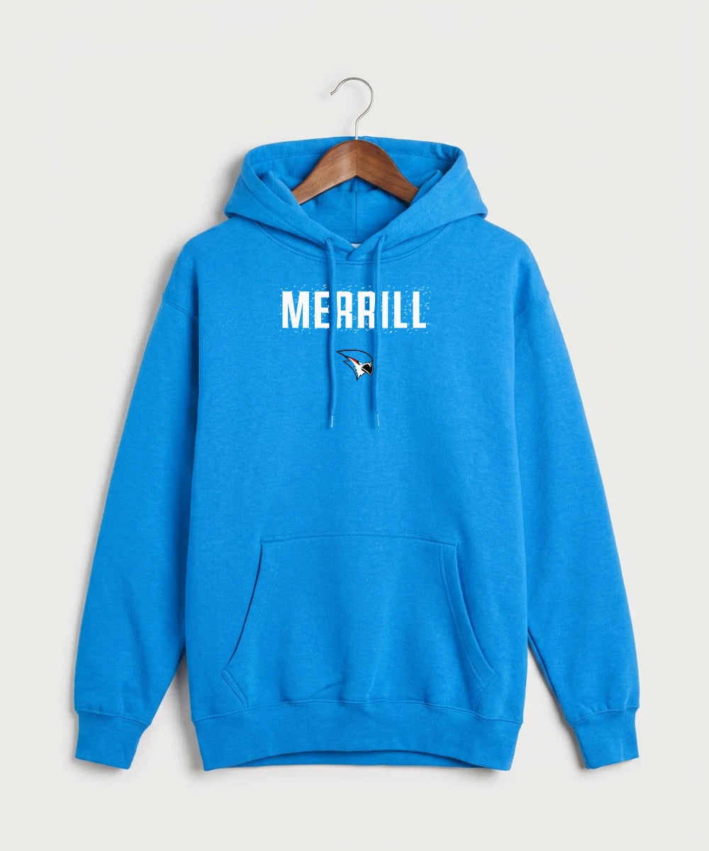 Merrill Dance and Cheer - True Royal Hoodie Value - Full Front