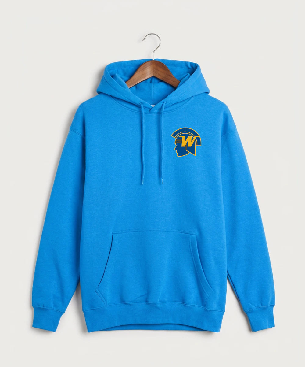 Wayzata High School Football (Boys) - True Royal Hoodie Value - Left Chest