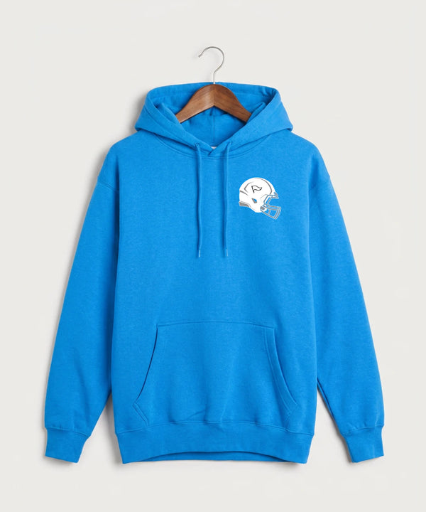 Red Lake County Central Football (Boys) - True Royal Hoodie Value - Left Chest