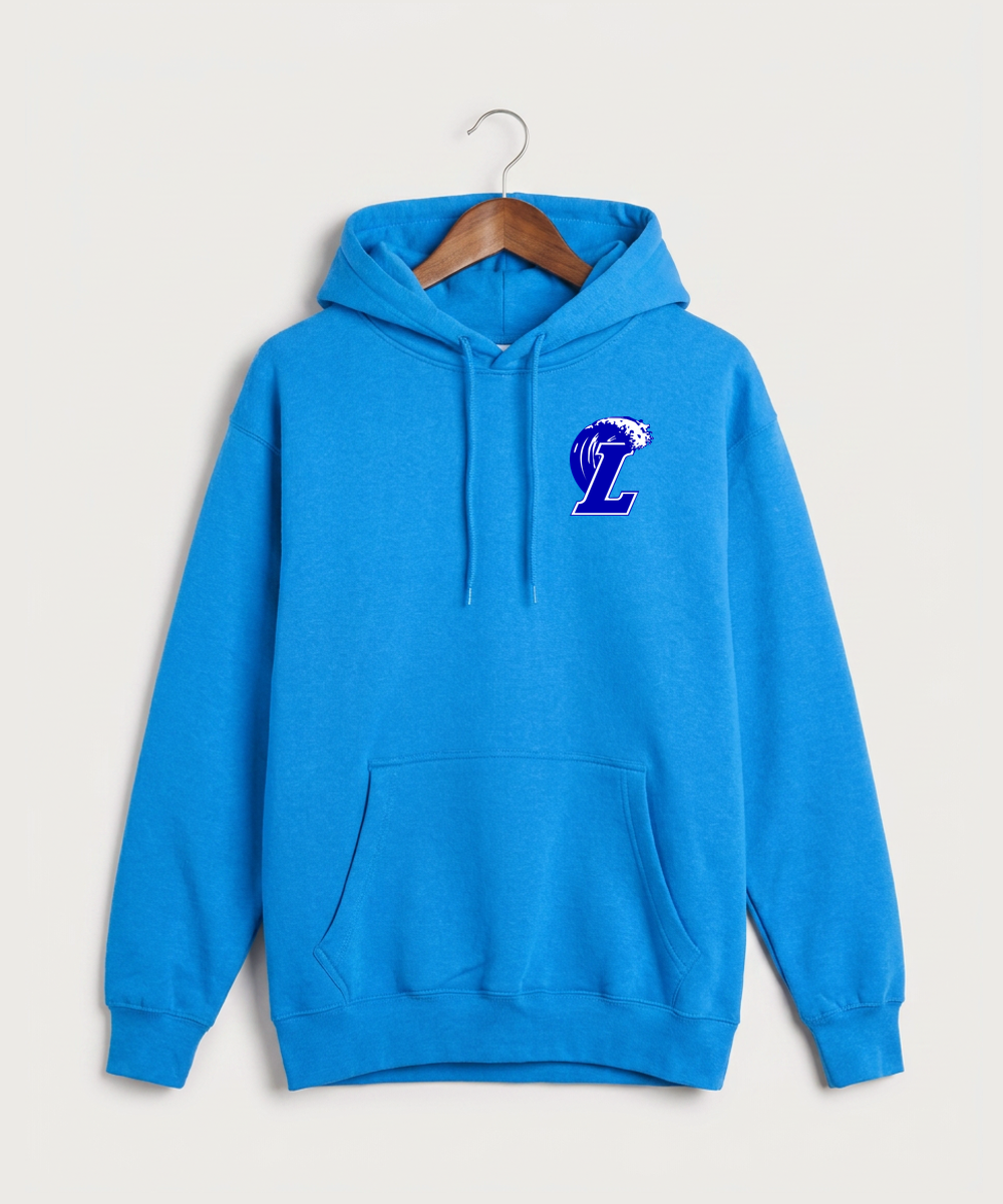 Lakeview High School Football (Boys) - True Royal Hoodie Value - Left Chest