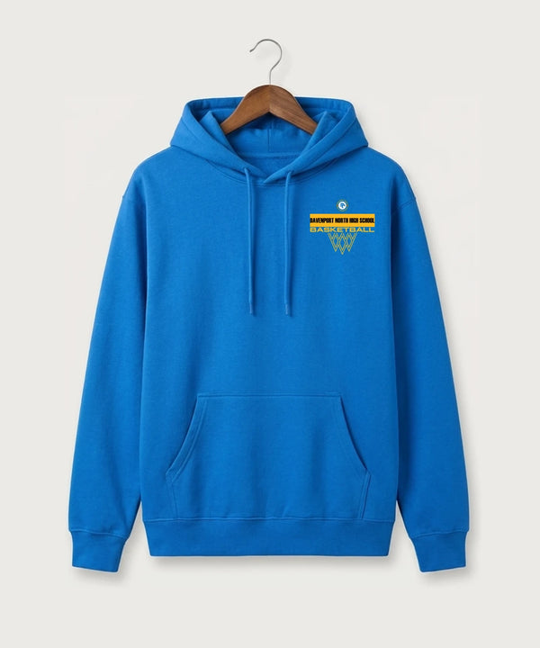 Davenport North High School Basketball Team Store - True Royal Hoodie Value