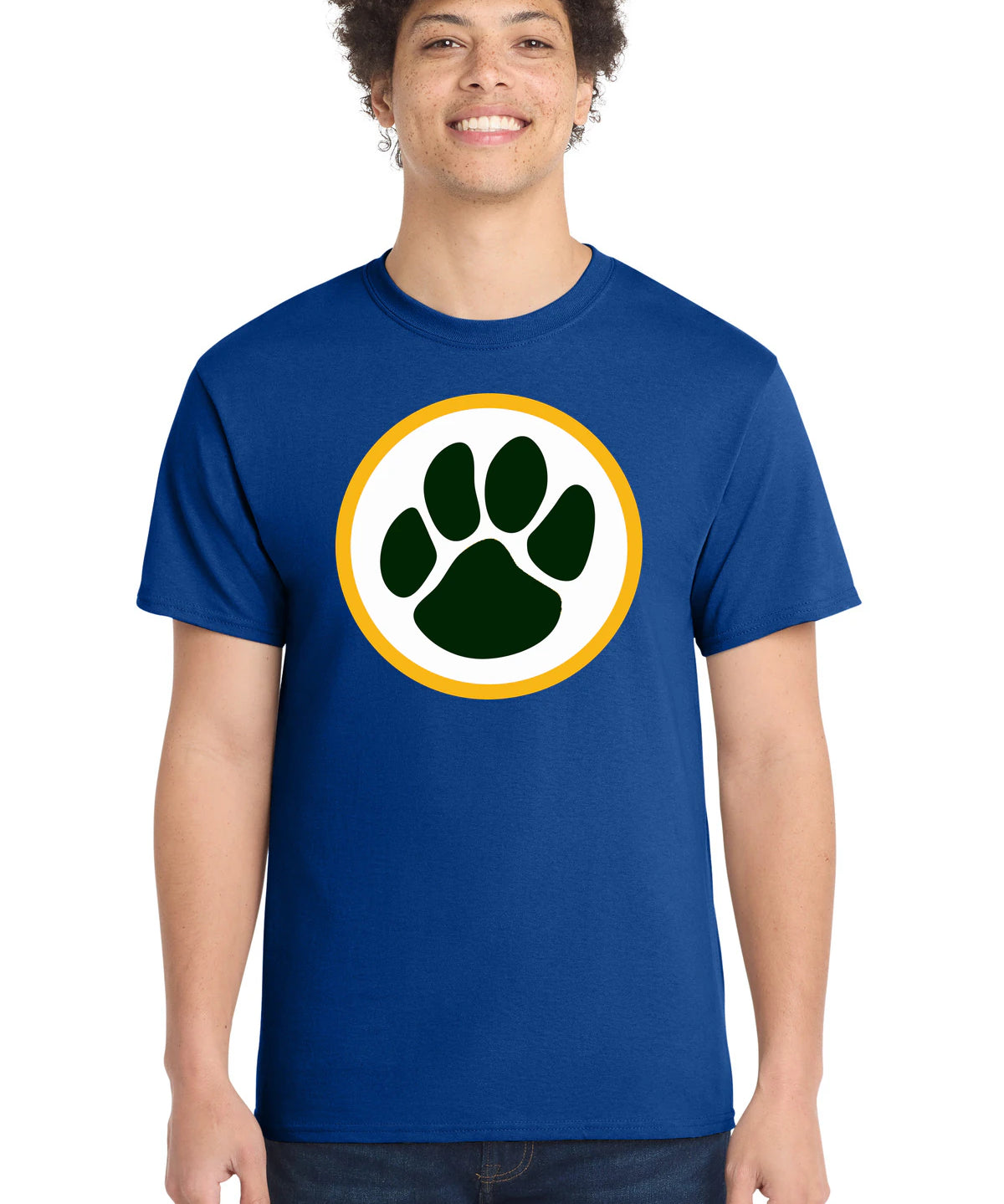 Ashwaubenon High School Football (Boys) - True Royal Port & Co Core Cotton Tee. PC54