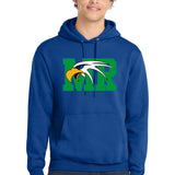 Maple River High School hockey_boys - True Royal Port & Co Core Fleece Pullover Hooded Sweatshirt. PC78H