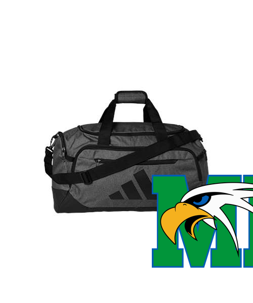 Maple River High School hockey_boys - Twill Onix Grey/ Black Defender 5 Small Duffel Bag