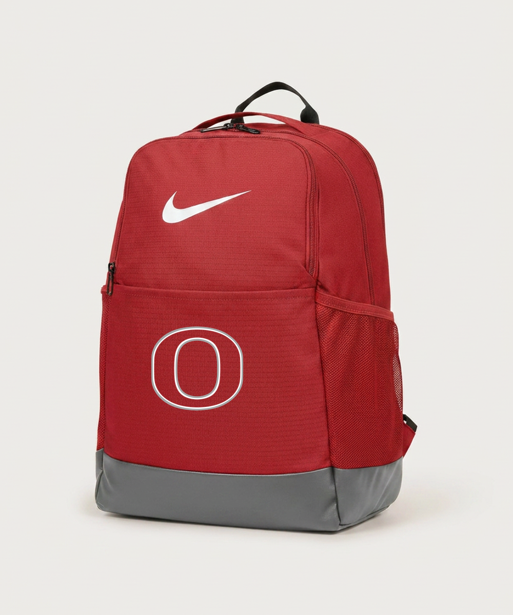 Osakis High School Athletics Coed - University Red Nike Brasilia Medium Backpack NKDH7709