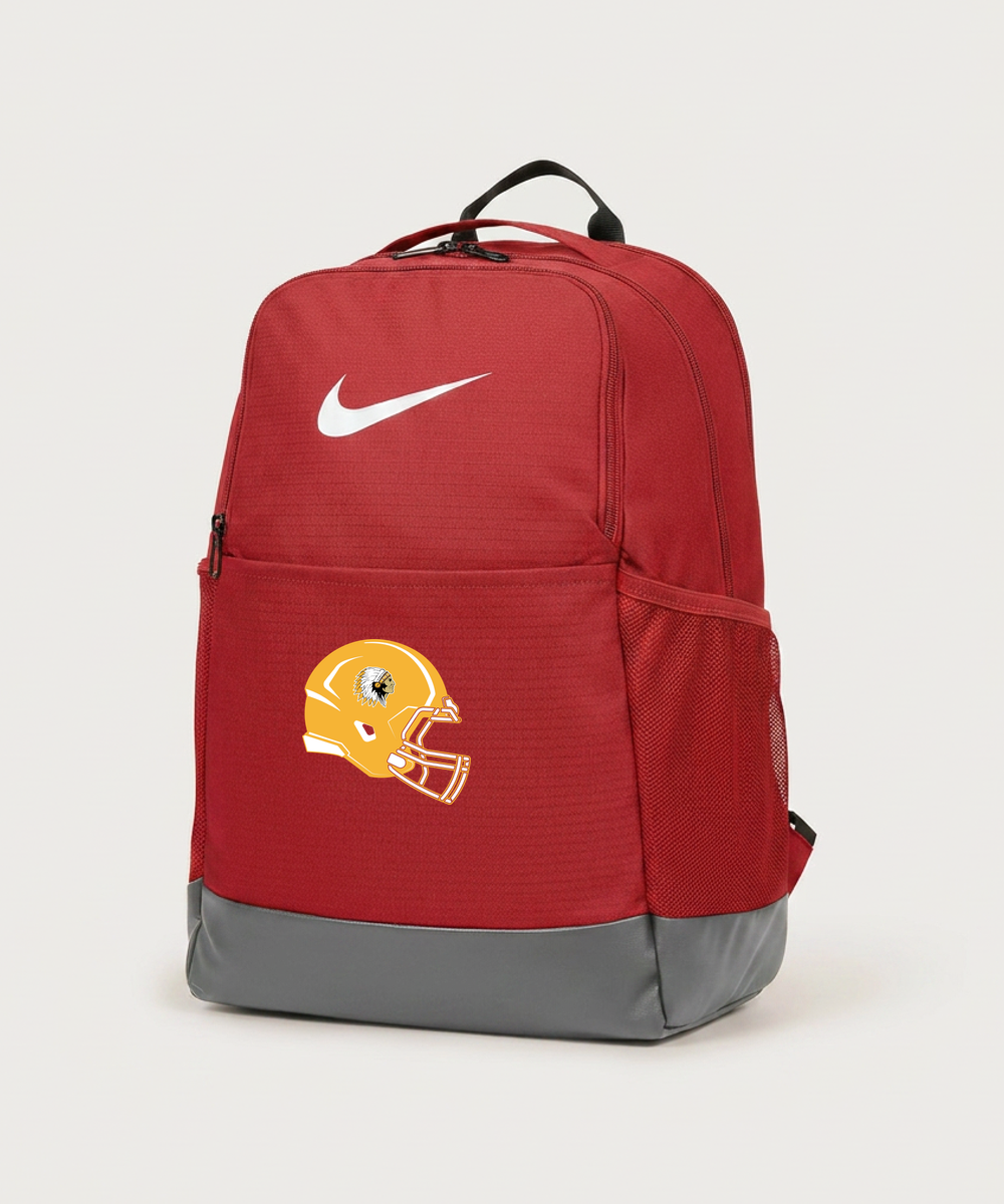Stockton High School Football - University Red Nike Brasilia Medium Backpack NKDH7709