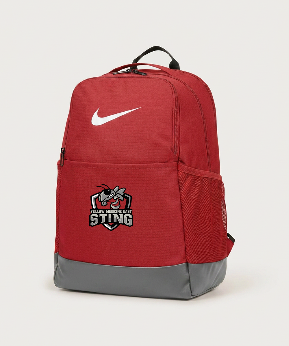 Yellow Medicine East High School Football (Boys) - University Red Nike Brasilia Medium Backpack NKDH7709