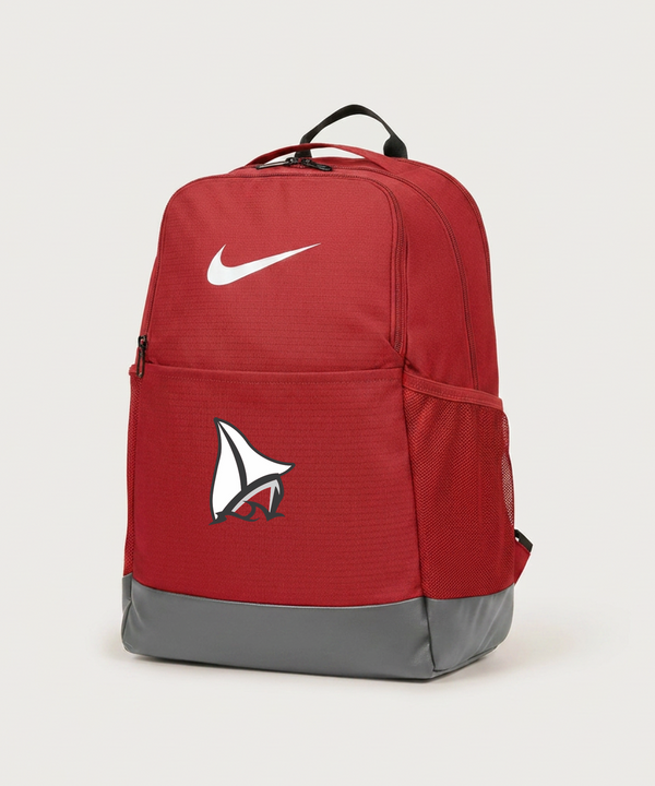 Detroit Lakes Community High School Football (Boys) - University Red Nike Brasilia Medium Backpack NKDH7709