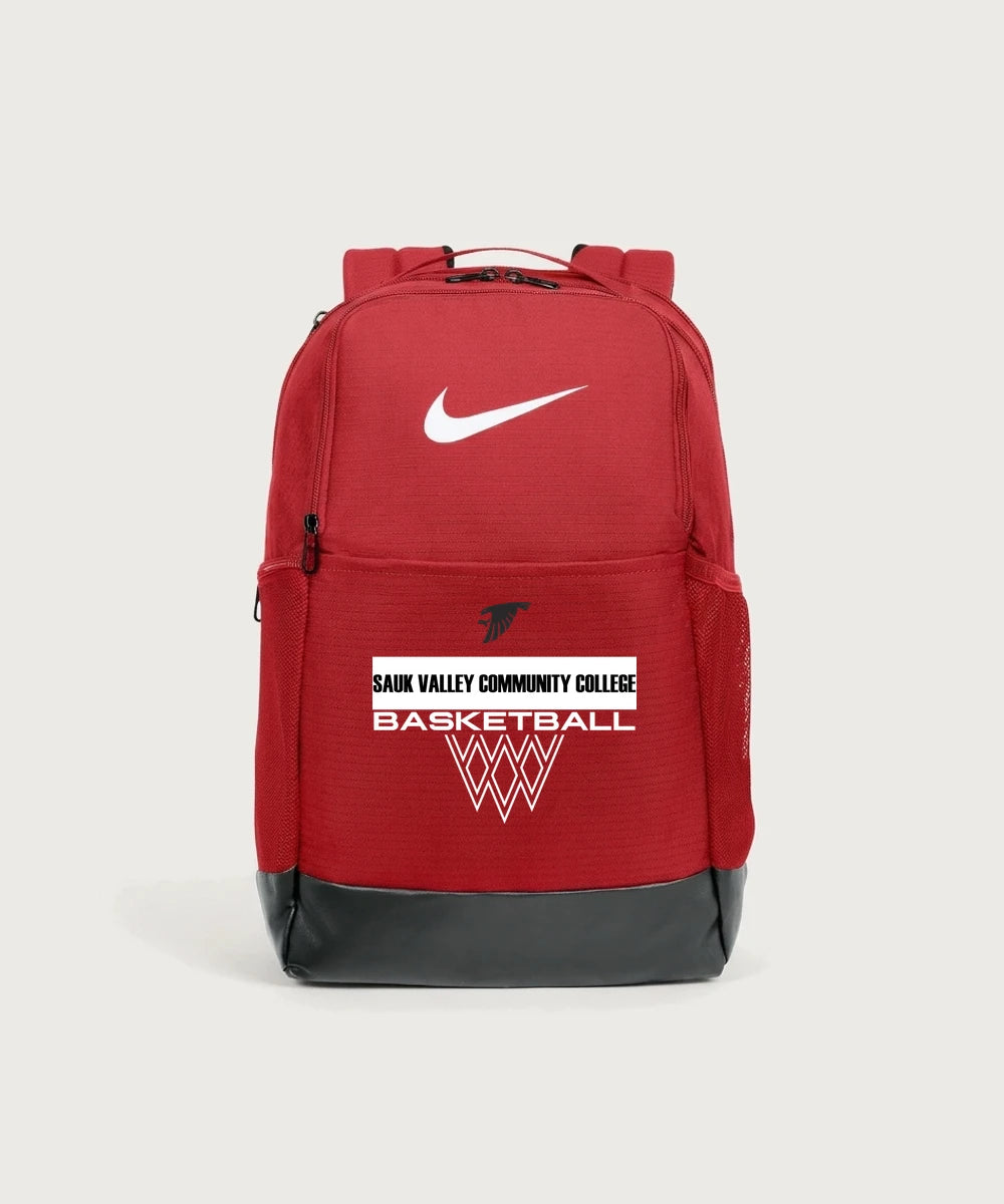 Sauk Valley Community College Basketball Team Store - University Red Nike Brasilia Medium Backpack NKDH7709