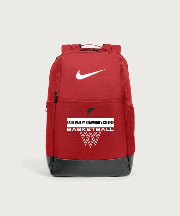 Sauk Valley Community College Basketball Team Store - University Red Nike Brasilia Medium Backpack NKDH7709