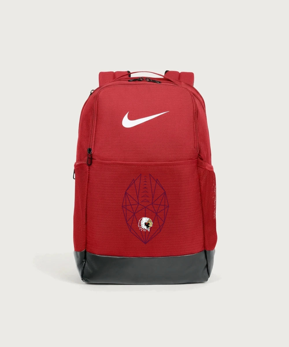 Stockton High School Football - University Red Nike Brasilia Medium Backpack NKDH7709