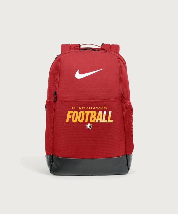 Stockton High School Football - University Red Nike Brasilia Medium Backpack NKDH7709