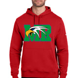 Maple River High School hockey_boys - University Red Nike Club Fleece Sleeve Swoosh Pullover Hoodie NKDR1499