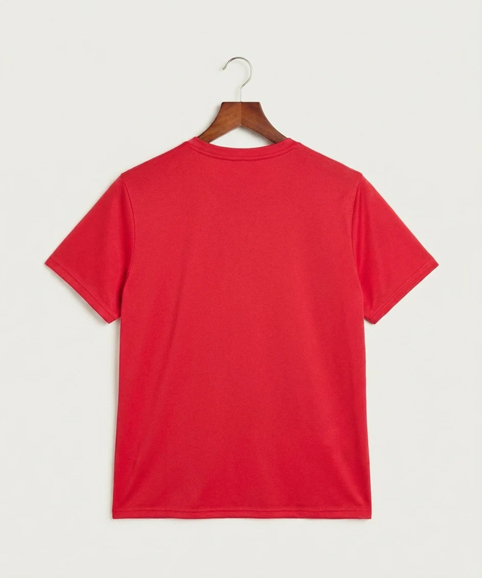 Hills-Beaver Creek High School Volleyball (Girls) - University Red Nike Swoosh Sleeve rLegend Tee NKDX8730 (back)