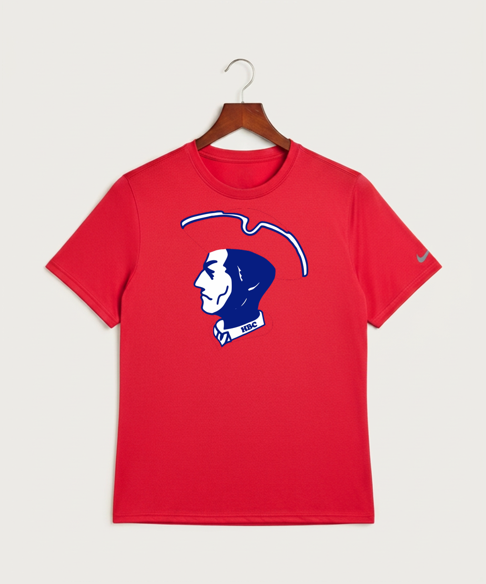 Hills-Beaver Creek High School Volleyball (Girls) - University Red Nike Swoosh Sleeve rLegend Tee NKDX8730