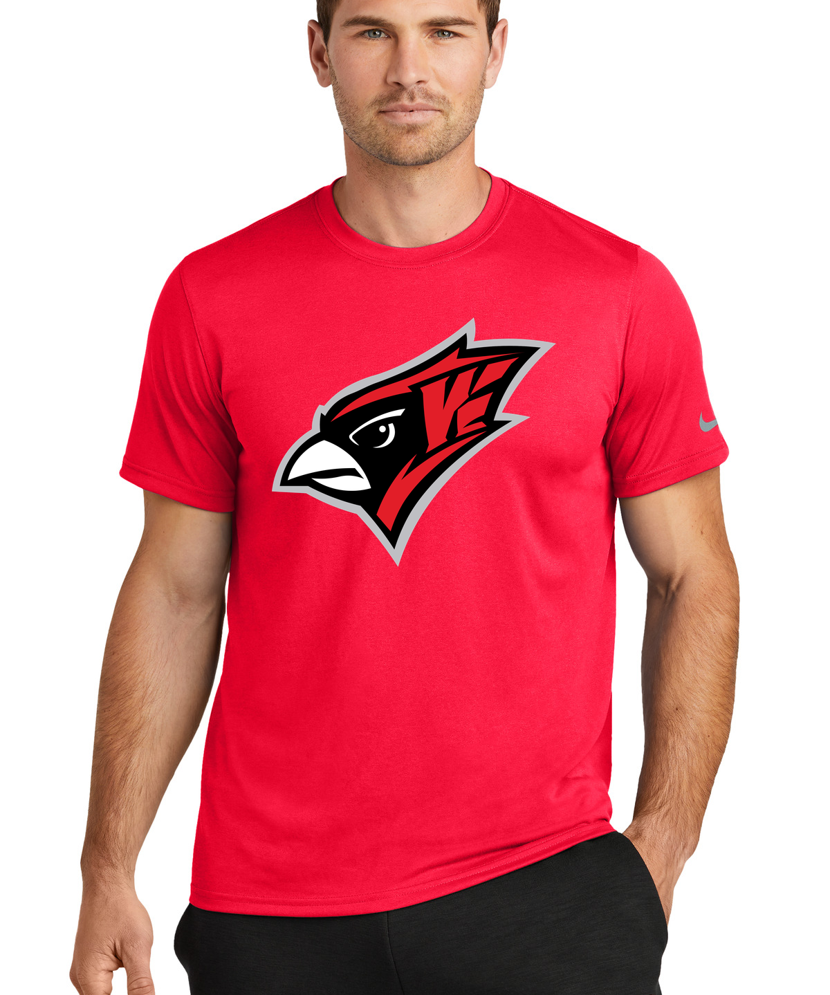 Willmar Athletics - University Red Nike Swoosh Sleeve rLegend Tee NKDX8730