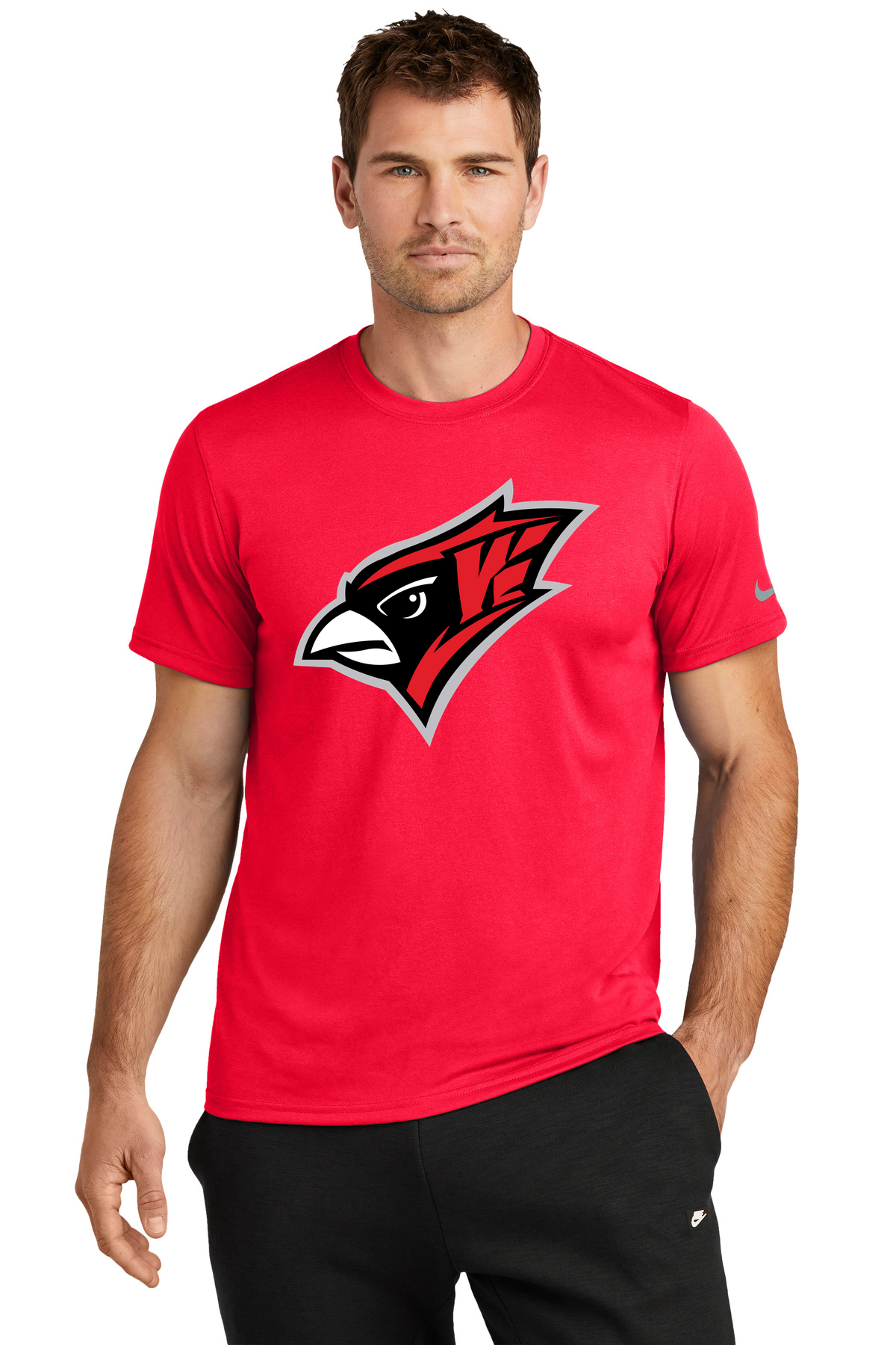 Willmar Athletics - University Red Nike Swoosh Sleeve rLegend Tee NKDX8730