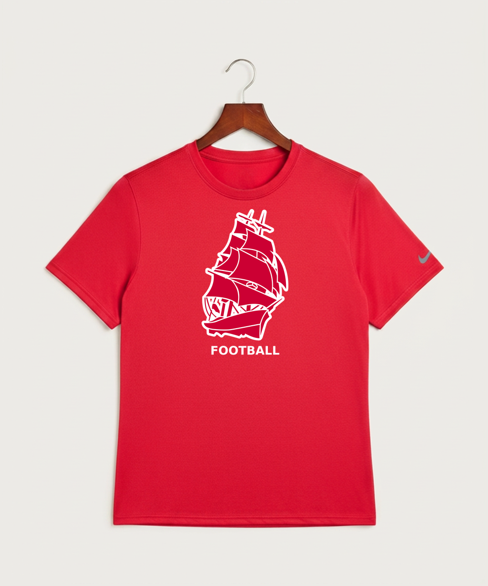Amboy Football general - University Red Nike Swoosh Sleeve rLegend Tee NKDX8730