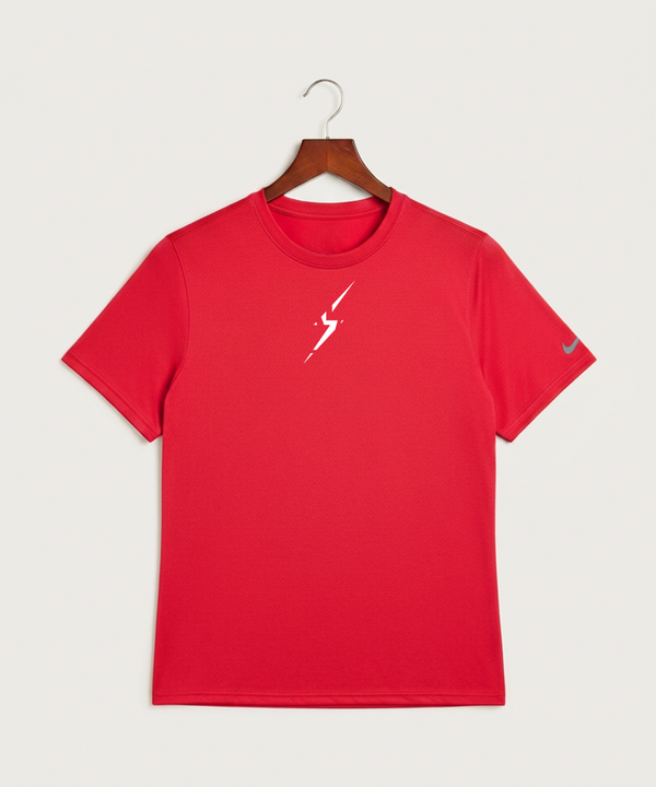 John Marshall High School Cross Country (Coed) - University Red Nike Swoosh Sleeve rLegend Tee NKDX8730
